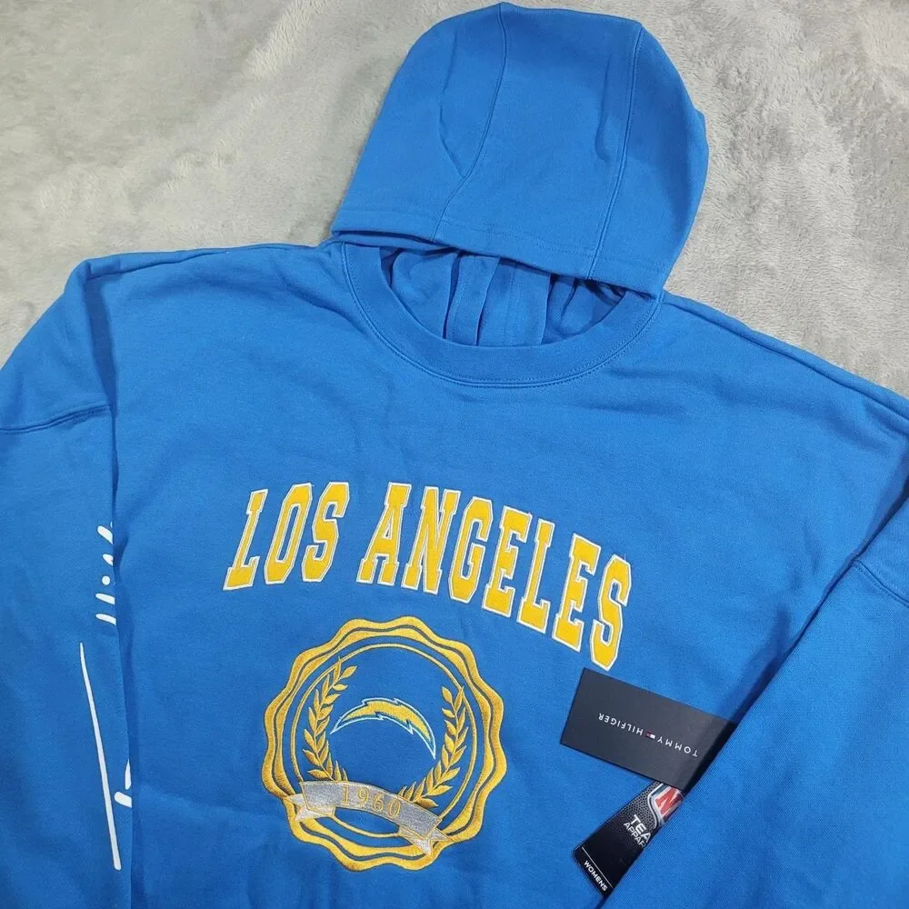 Los Angeles Chargers Sweatshirt Womens XL NFL Football Tommy Hilfiger Hoodie